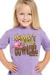 Mommy's Little Cowgirl Toddler Tee Purple