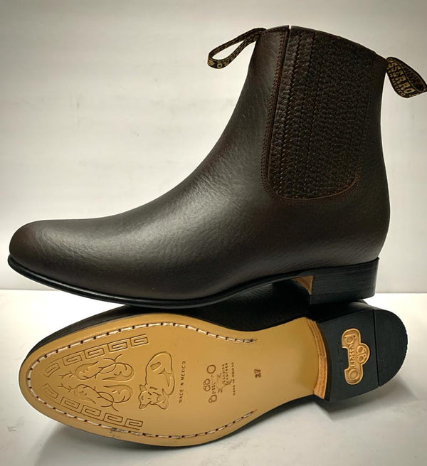 Besserro Botin Charro - Rhino Chocolate - Broken horn