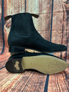 Besserro Botin Leather Sole Nobuck Black - Broken horn