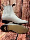 Besserro Botin Leather Sole Nobuck Hueso - Broken horn