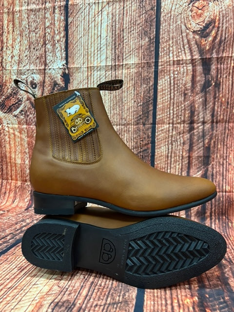 Besserro Botin Zig Zag Sole -Graso Cafe - Broken horn