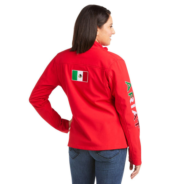 Ariat Women's Classic Team Softshell Mexico Red - Broken horn