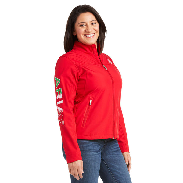 Ariat Women's Classic Team Softshell Mexico Red - Broken horn