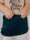 Birdie Denim Fringe Skirt - Broken horn