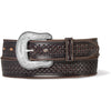 Justin Colman Belt Chocolate 1-1/2 - Broken horn