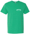 Broken Horn unisex T-shirt featuring a broken horn half circle logo design on the front.