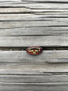Broken Horn Cap Pin -Oval - Broken horn