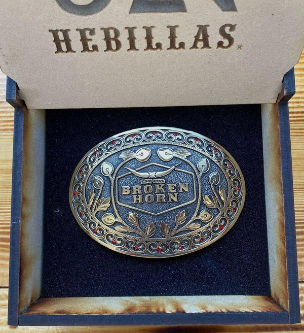 Broken Horn Buckle Oval - Broken horn