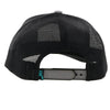 Hooey Punchy Grey/Black Trucker Cap - Broken horn