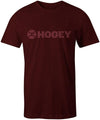 Hooey Lock-Up Cranberry crew neck youth T-shirt for men, featuring a comfortable fit and Hooey branding on the chest.