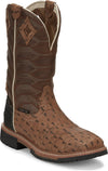 Justin Derrickman Carmel Croc Print Tan - Broken horn
