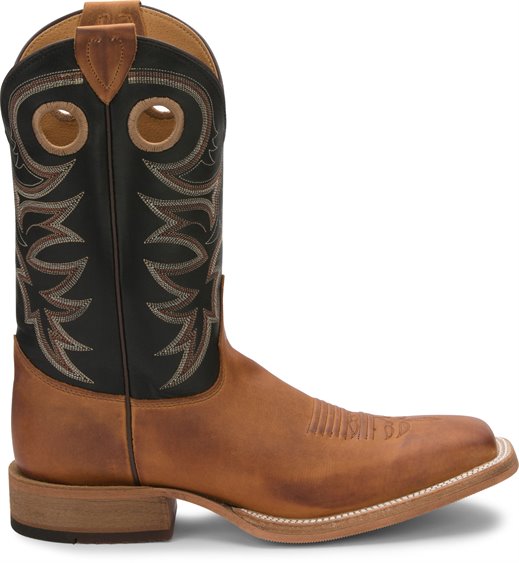 Justin Caddo Boot Square Toe - Broken horn