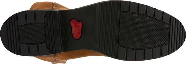 Justin Conductor Work Boot Round Toe - Brown - Broken horn