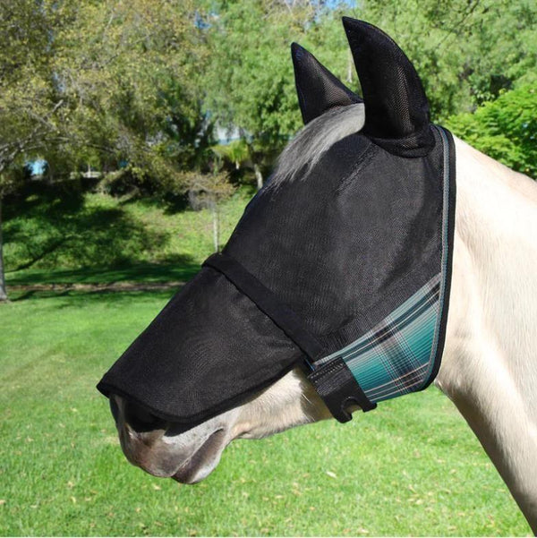 Uviator Catch Mask With wars & Removable Nose & Forelock Opening 90% UV Protection - Broken horn