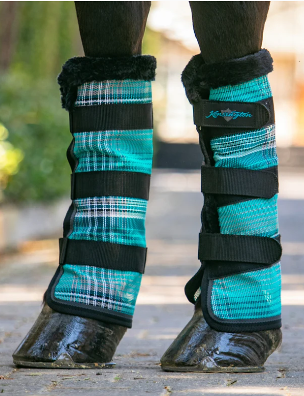 Protective Fly Boots With Fleece Trim - Atlantis - Broken horn