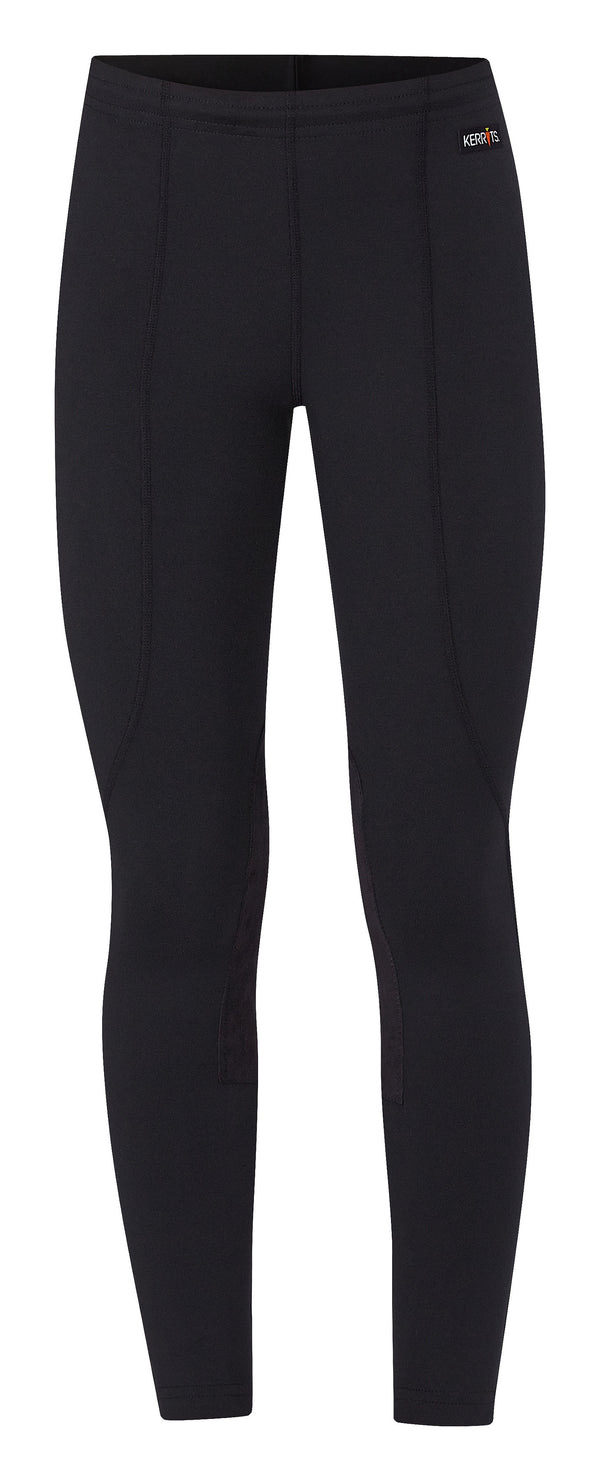 Kids Performance Knee Patch Tight - Black - Broken horn