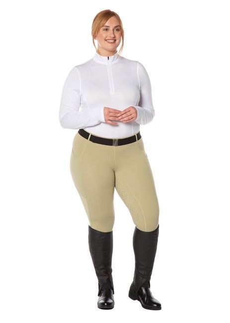 KERRITS Ice Fil long sleeve equestrian riding shirt, lightweight and breathable for riding in warm weather, with moisture-wicking fabric.