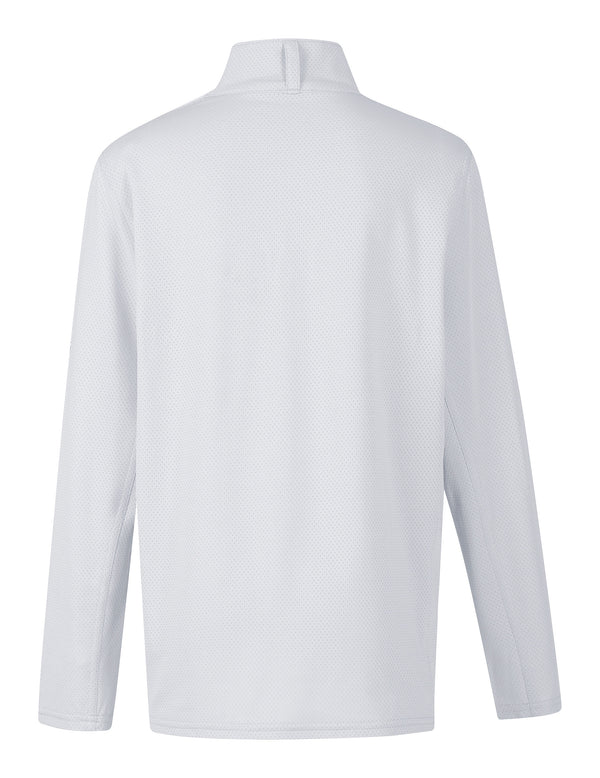 Kids Ice Fil Lite Long Sleeve Riding Shirt - White - Broken horn