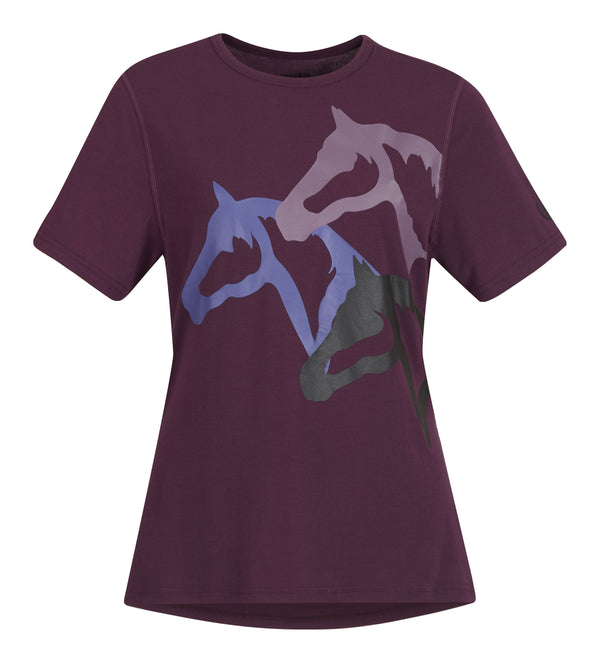 Head Turner Tee- Raisin - Broken horn