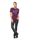 Head Turner Tee- Raisin - Broken horn