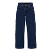 KONTOOR Wrangler Cowboy Cut Boys Jeans in dark indigo denim, front view showing classic Western style and durable fabric.