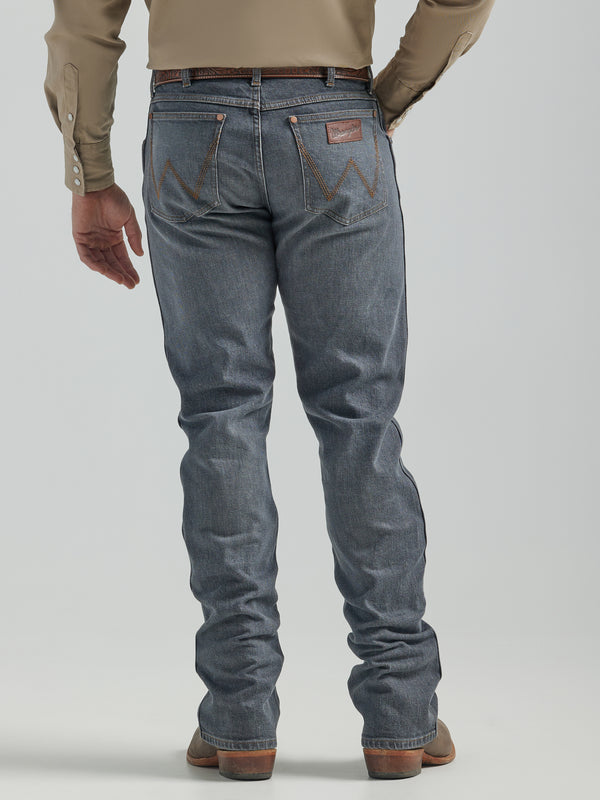 Wrangler Mens Retro Slim Fit Boot Cut Jeans - Clopton - Broken horn