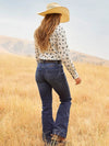 Wrangler Womens Ultimate Riding Jean Willow Mid RIse - Clarie - Broken horn
