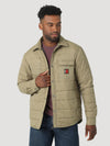 Wrangler Mens Riggs Tought Layers Insulated Shirt Jacket - Bark - Broken horn