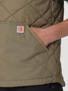 Wrangler Womens Riggs Tought Layers Quilted Work Vest - Bark - Broken horn