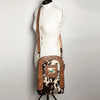 Crossbody Backpack Leather Bag - Broken horn