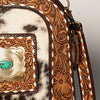 Crossbody Backpack Leather Bag - Broken horn