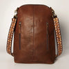 Crossbody Backpack Leather Bag - Broken horn