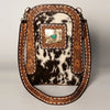 Crossbody Backpack Leather Bag - Broken horn