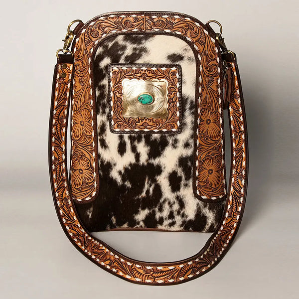 Crossbody Backpack Leather Bag - Broken horn