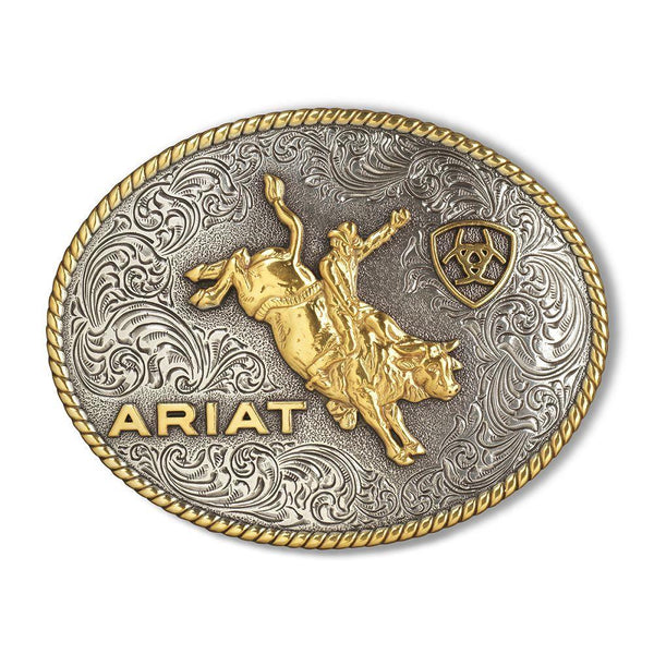 Ariat Oval Rope Edge Bullrider - Broken horn