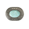 Blazin Roxx Oval Buckle Turquoise Stone - Broken horn
