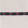 Twister Beaded Stretch Hat Band  Black - Broken horn