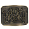 Dale Brisby Just Rodeoin' Attitude Buckle - Broken horn