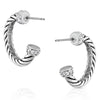 Hooped On A Rope Earrings - Broken horn