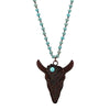 Attitude Charming Steer Necklace - Broken horn
