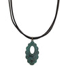 Attitude Scalloped Window Bronze Necklace - Broken horn