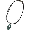 Attitude Scalloped Window Bronze Necklace - Broken horn