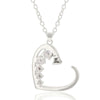 Good Heart Horseshoe Nail Necklace - Broken horn
