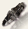 Cinturon Pelo Barcino 1 1/4" Hebilla Western Double Buckle - Broken horn