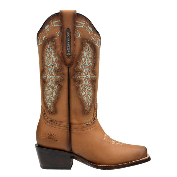 Rio Grande Belinda Embroidery Western Boot - Broken horn