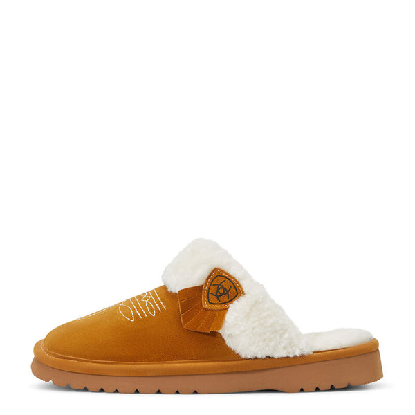 Ariat Jackie Square Toe Slipper - Broken horn