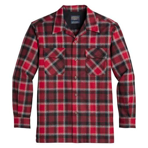 Original Board Shirt -Red/Black/Grey Plaid - Broken horn