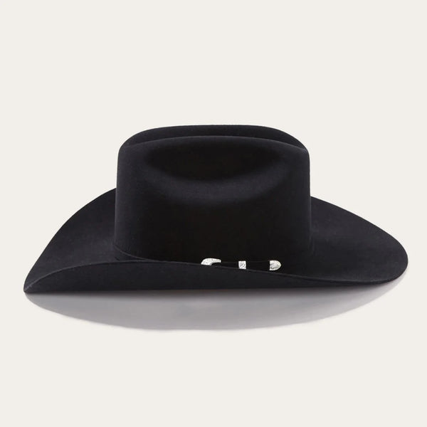 Stetson Shasta 10x Premier Cowboy Hat - Black - Broken horn