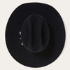 Stetson Shasta 10x Premier Cowboy Hat - Black - Broken horn