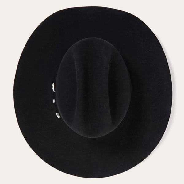 Stetson Shasta 10x Premier Cowboy Hat - Black - Broken horn